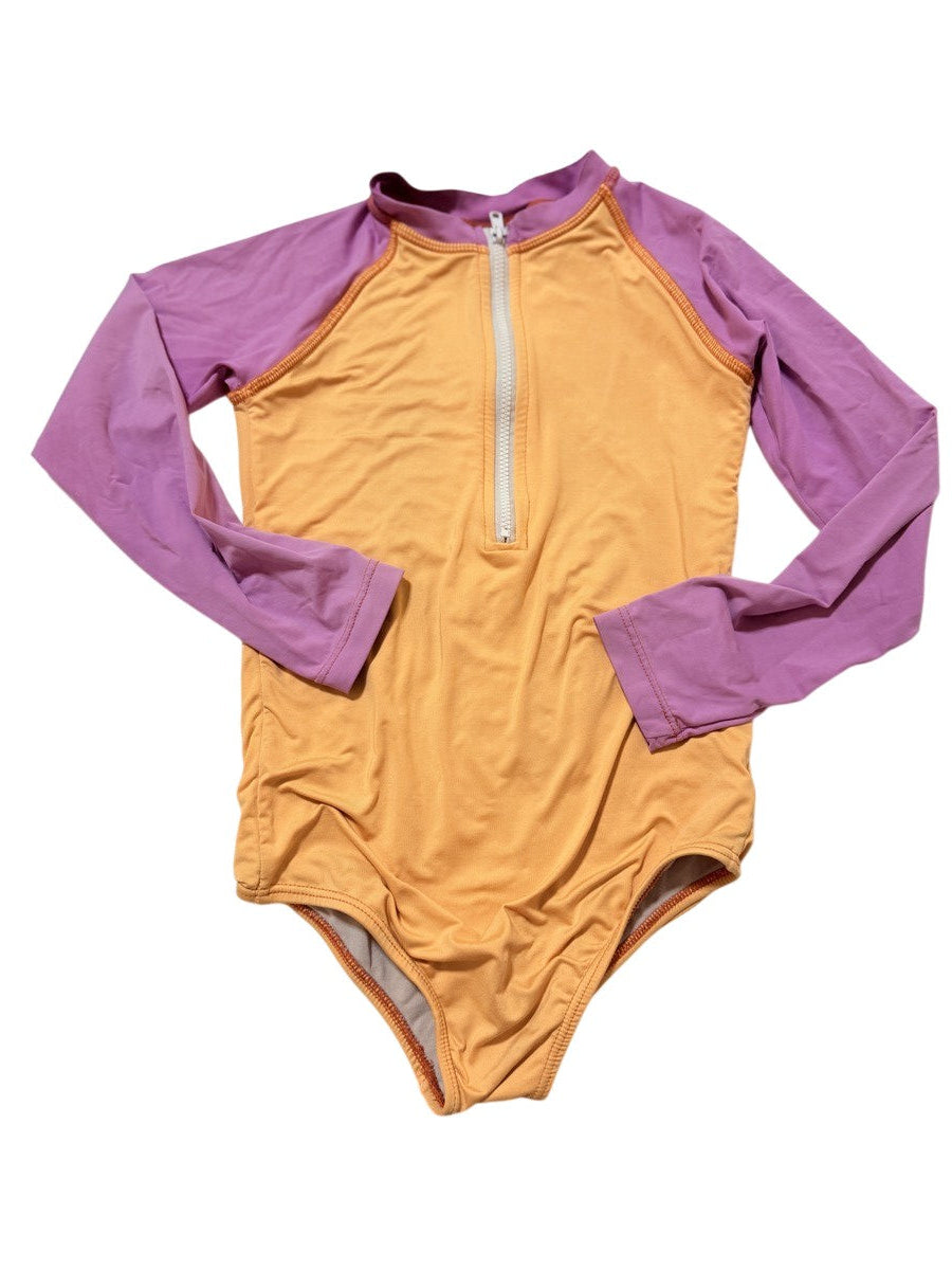 UV.Action Long Sleeve Zip Swimsuit Size 6