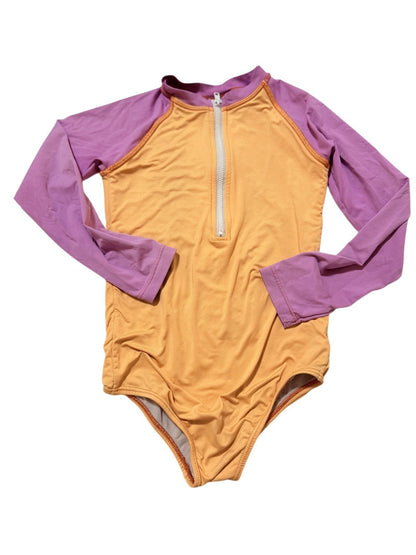 UV.Action Long Sleeve Zip Swimsuit Size 6
