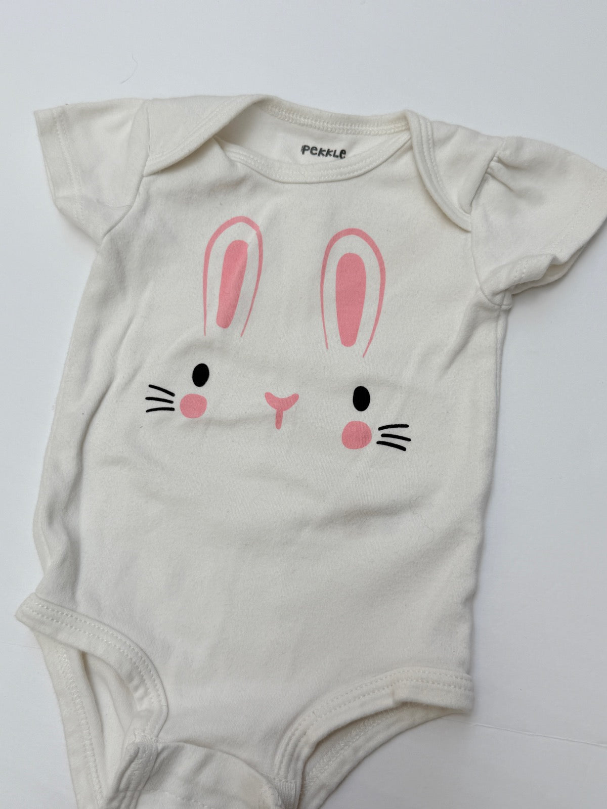 Pekkle Bunny Face Bodysuit 6M