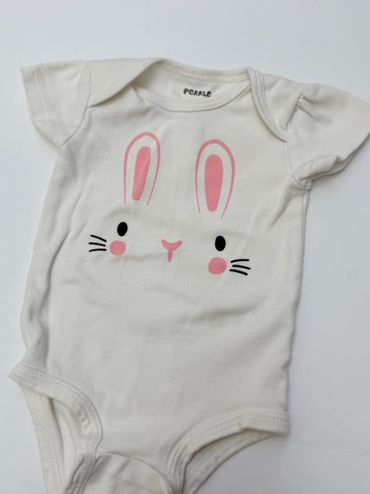 Pekkle Bunny Face Bodysuit 6M