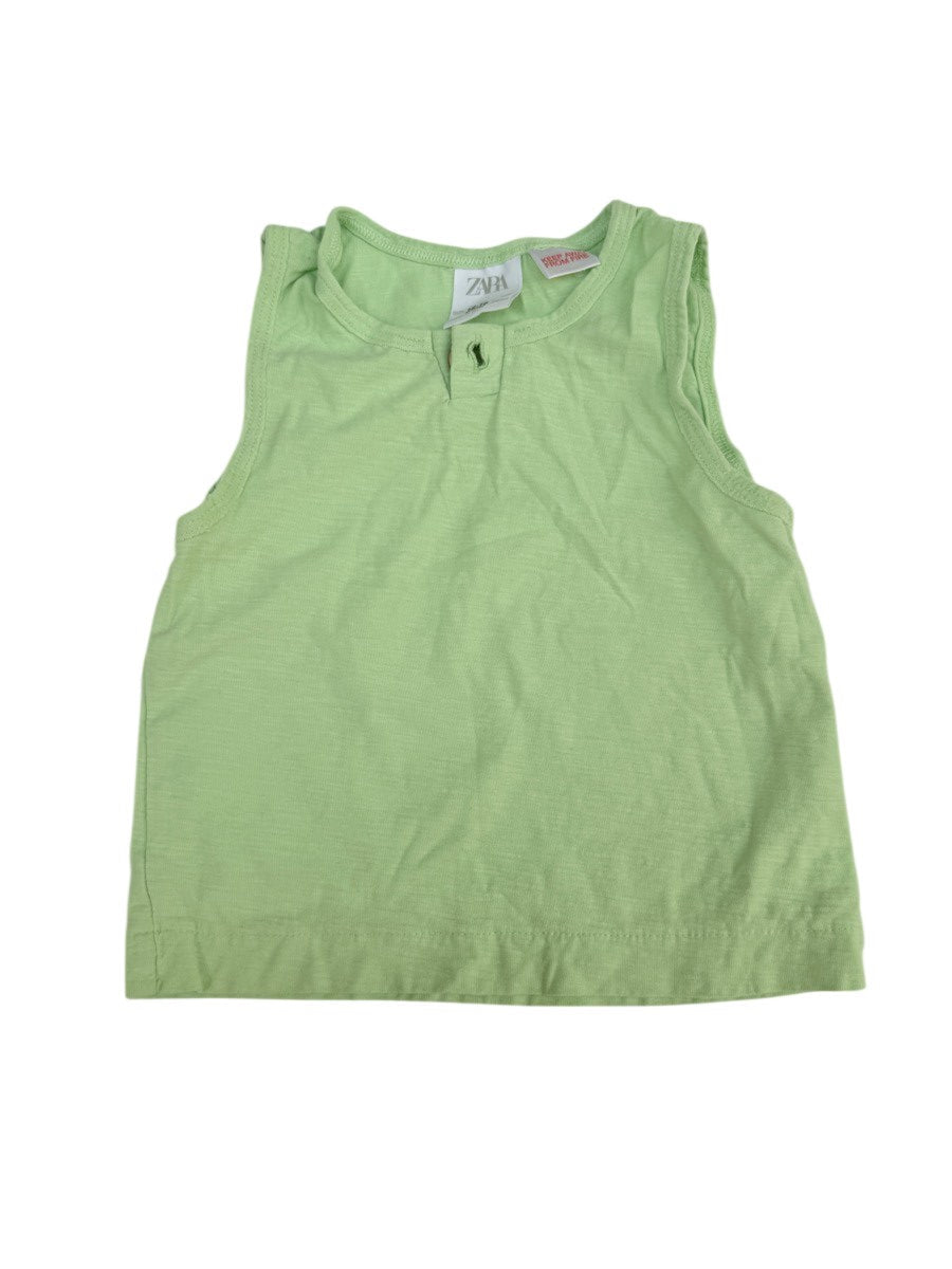 Zara Green Sleeveless Top 12-18M