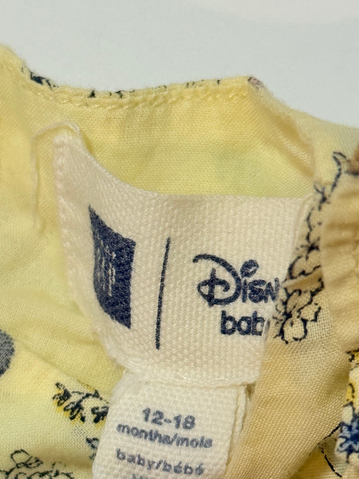 Gap Disney Baby Yellow Snow White Top 12-18m