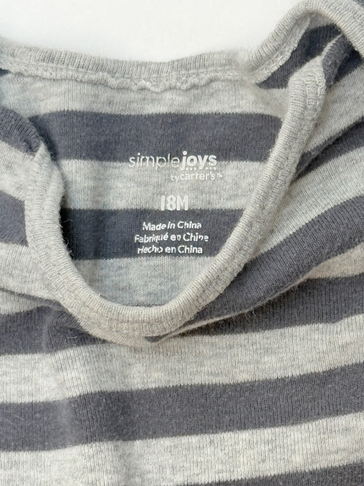 Simple Joys by Carter's Striped Bodysuit 18M