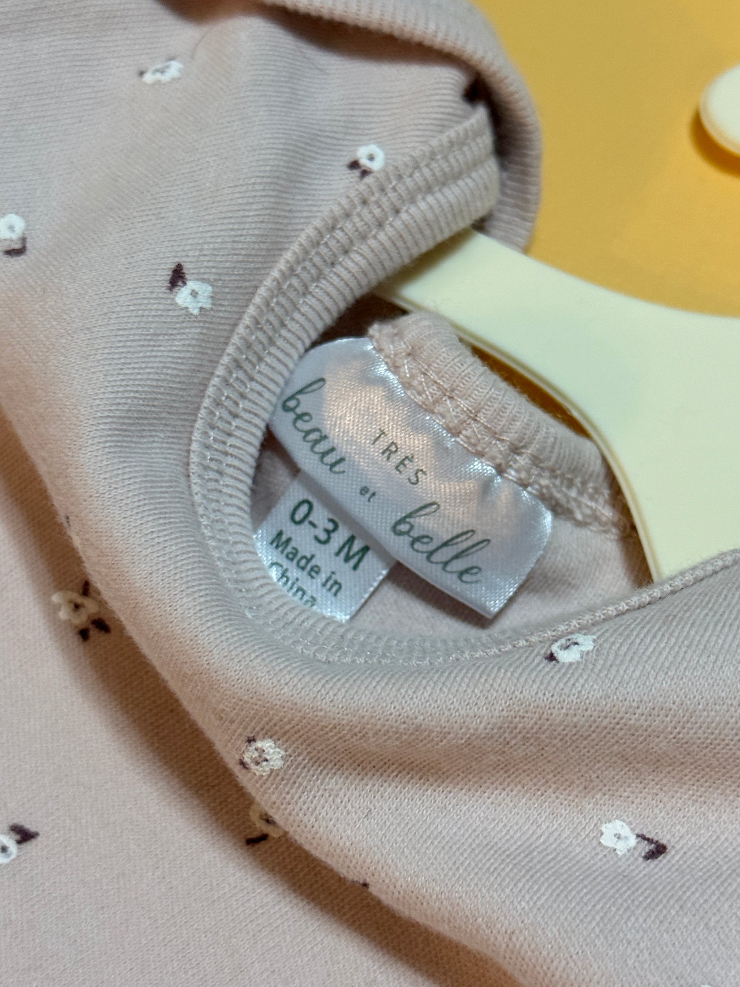 0-3m Floral Onesie