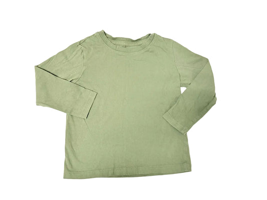 H&M Toddler Long Sleeve Basic Tee | Sage Green | Size 2–4Y