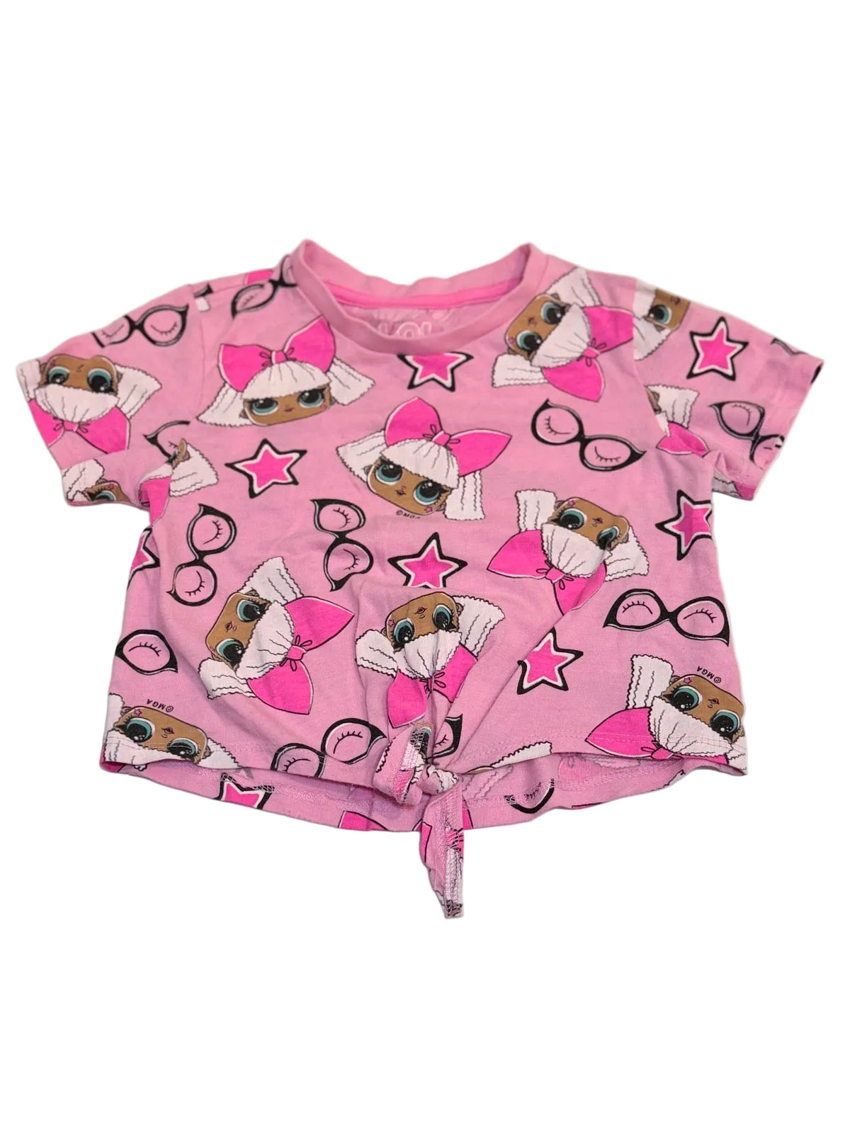 LOL Surprise Pink Tie-Front T-Shirt 4-5