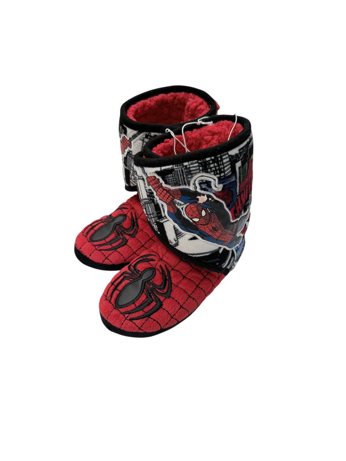 NEW - Disney Store Spider-Man Slipper Boots Size 2/3
