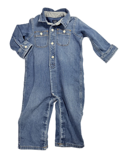 Gap Denim Romper 12-18 Months