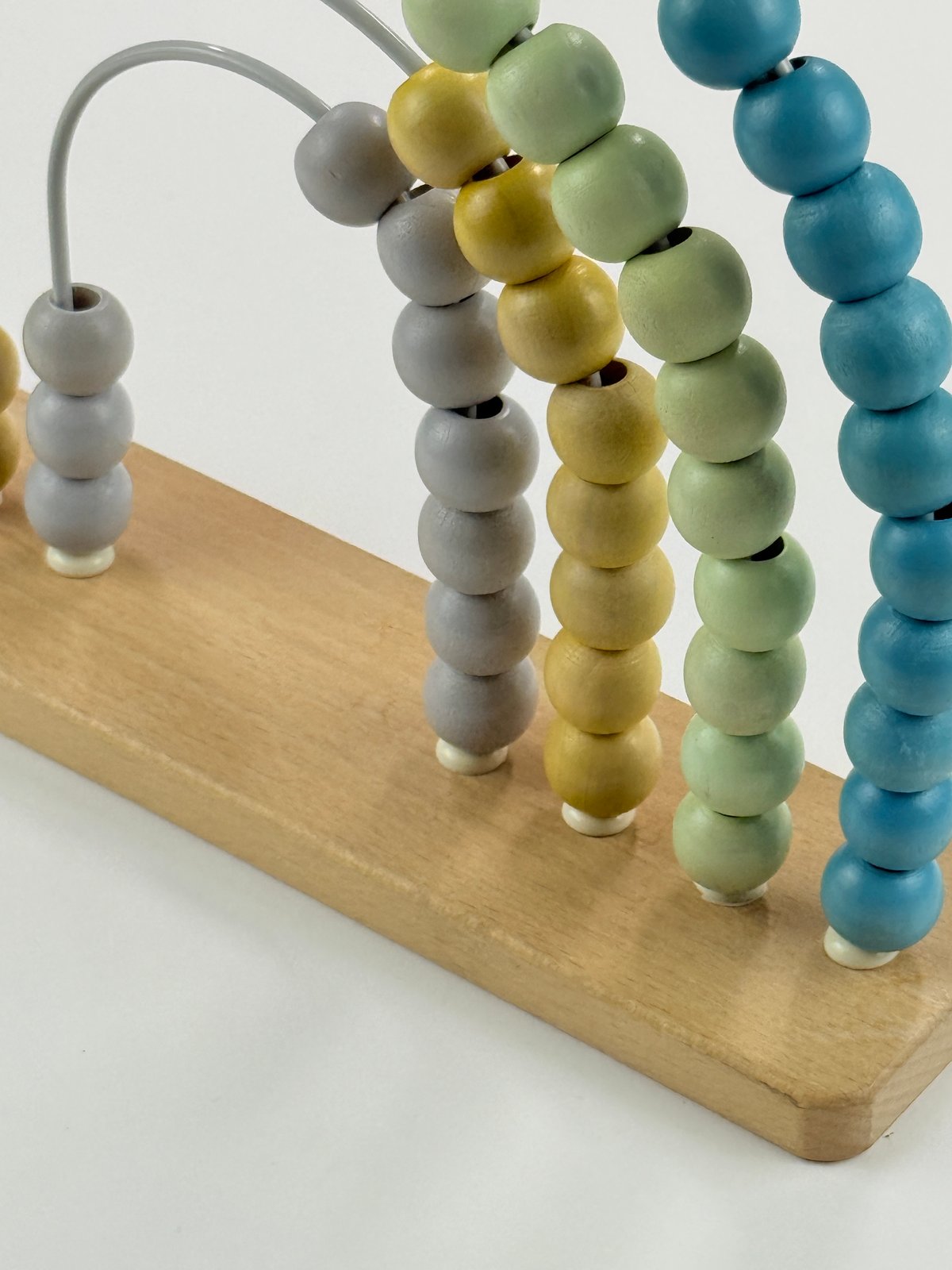 Wooden Rainbow Bead Abacus Counting Toy