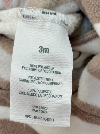 Carter's Fox Striped Fleece Sleeper 3M