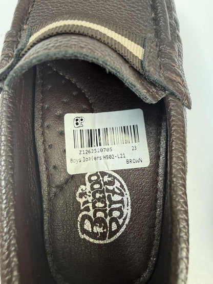 Bebe Butzi Boys Brown Loafers Size 23