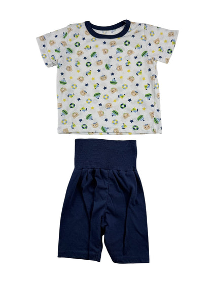 Bear Nautical Print Set 12-18M