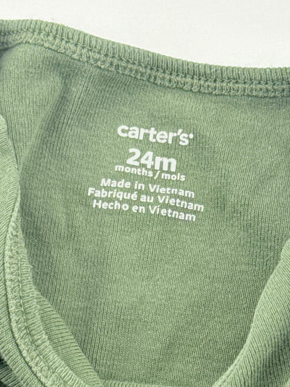 Carter's Olive Green Long Sleeve Bodysuit 24M