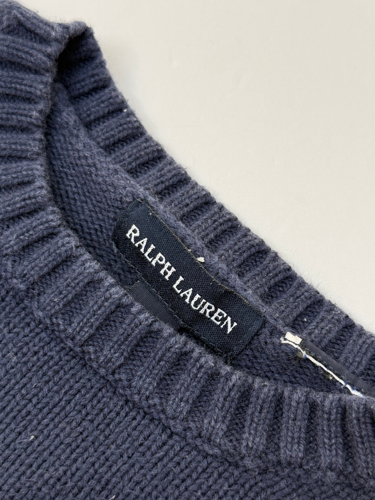 Ralph Lauren Navy Knit Sweater 3-12m
