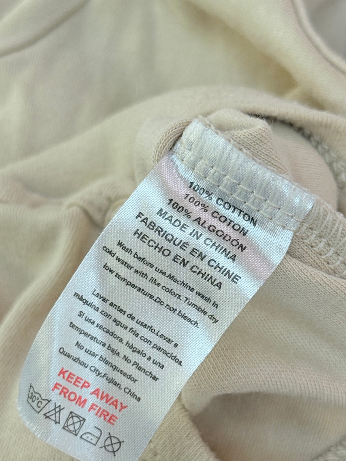 Unknown Beige Short Sleeve Bodysuit 3M
