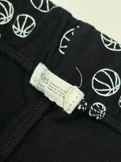 Miles Basketball Print Shorts Size 4