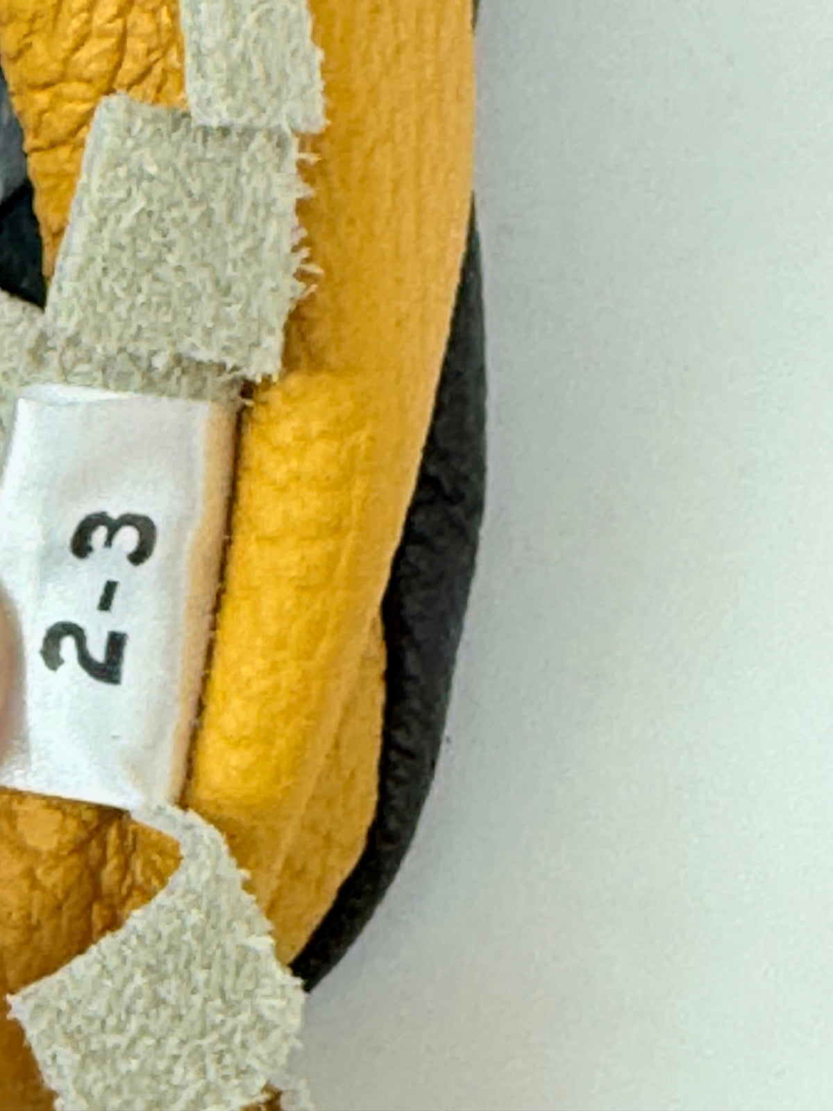 Ebooba Mustard Leather Fringe Moccasins Size 2-3Y