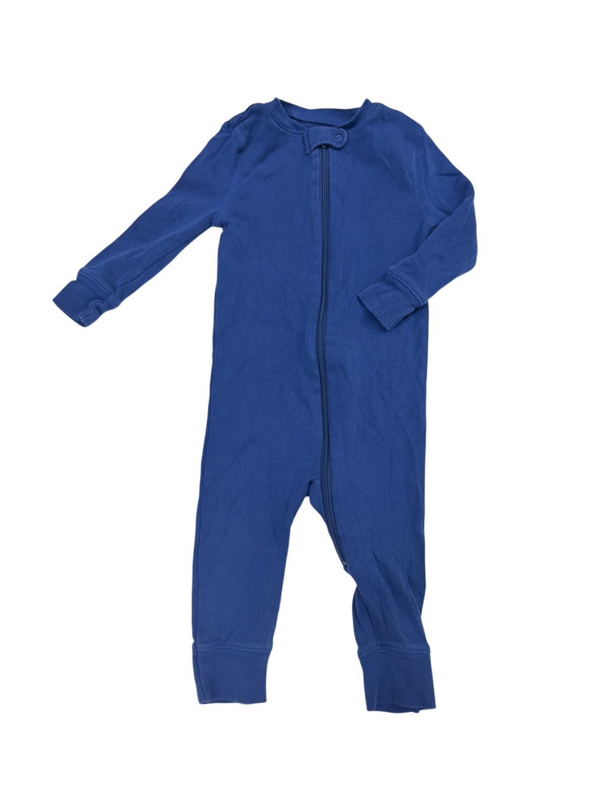 Primary Blue Zip Sleeper Romper 9-12m