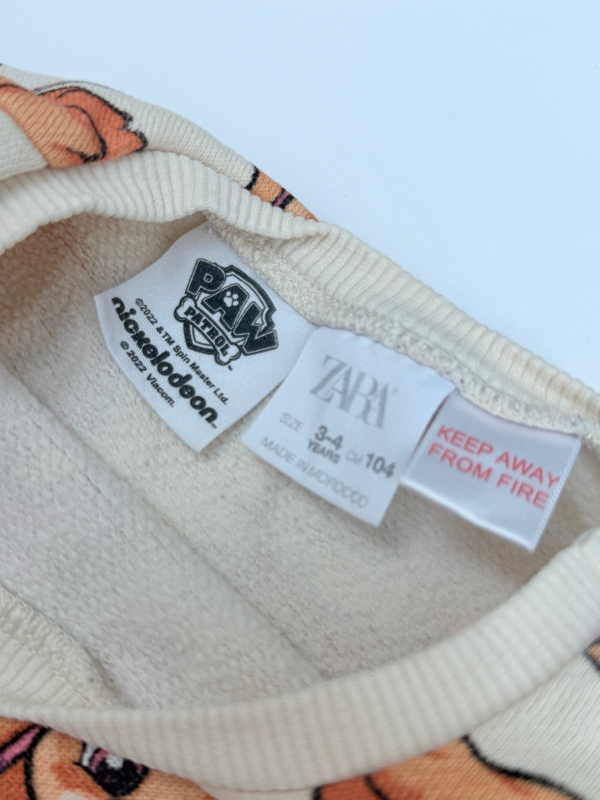 Zara PAW Patrol Skye Sweatsuit Set 3-4Y