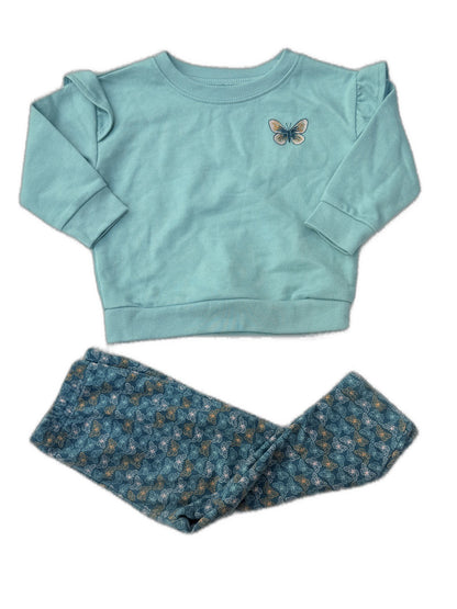 Carter's Butterfly Sweatshirt & Leggings Set 6-9m