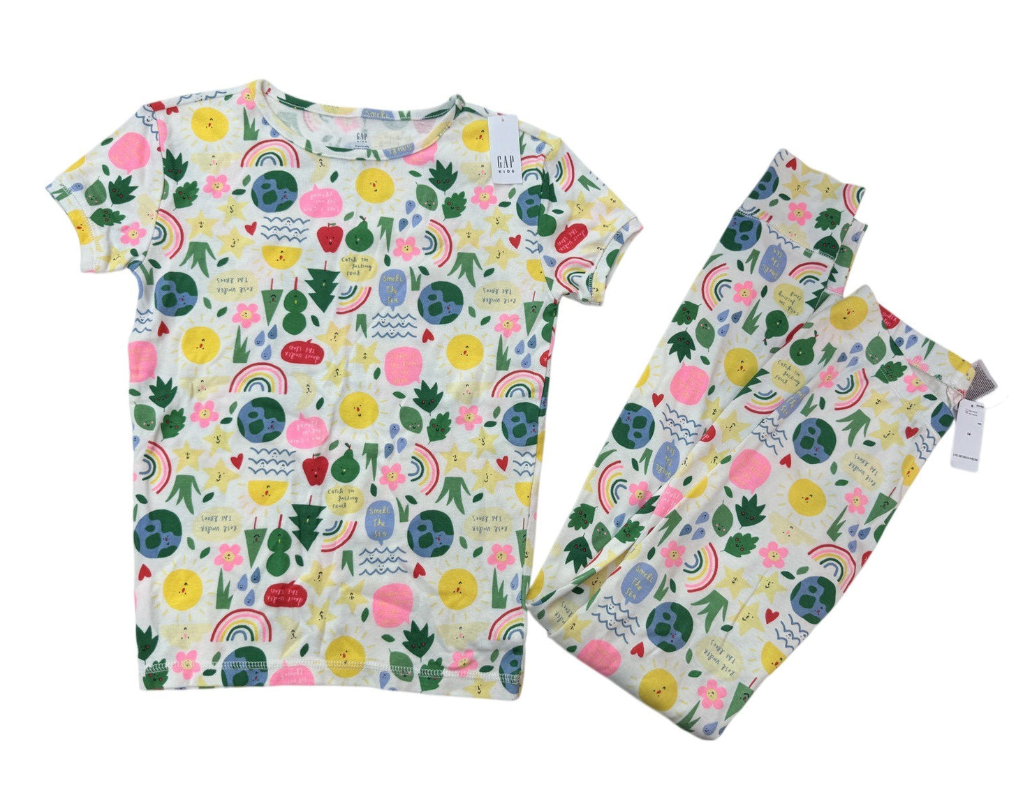 Gap Nature Print Pajama Set Size 14