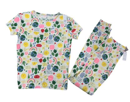 Gap Nature Print Pajama Set Size 14