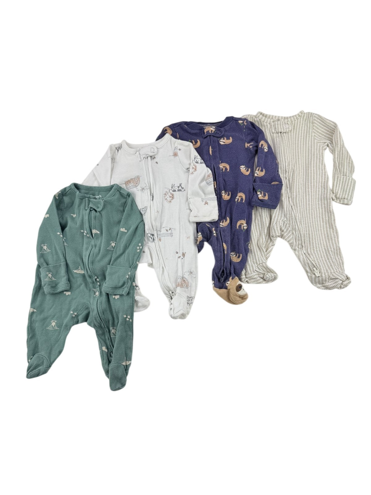 Carter's Child of Mine 4-Pack Sleepers Newborn