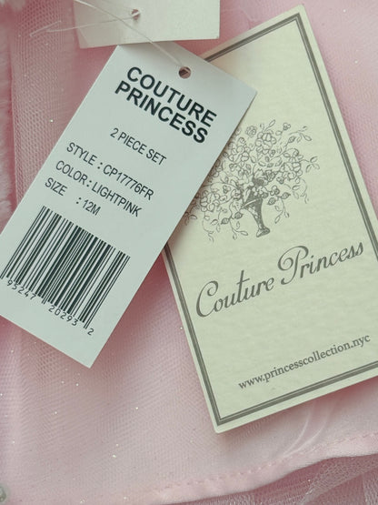 NWT - Couture Princess Pearl Dress & Shrug Set 12M