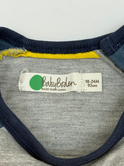 Baby Boden Bus Applique Long Sleeve Shirt 18-24M