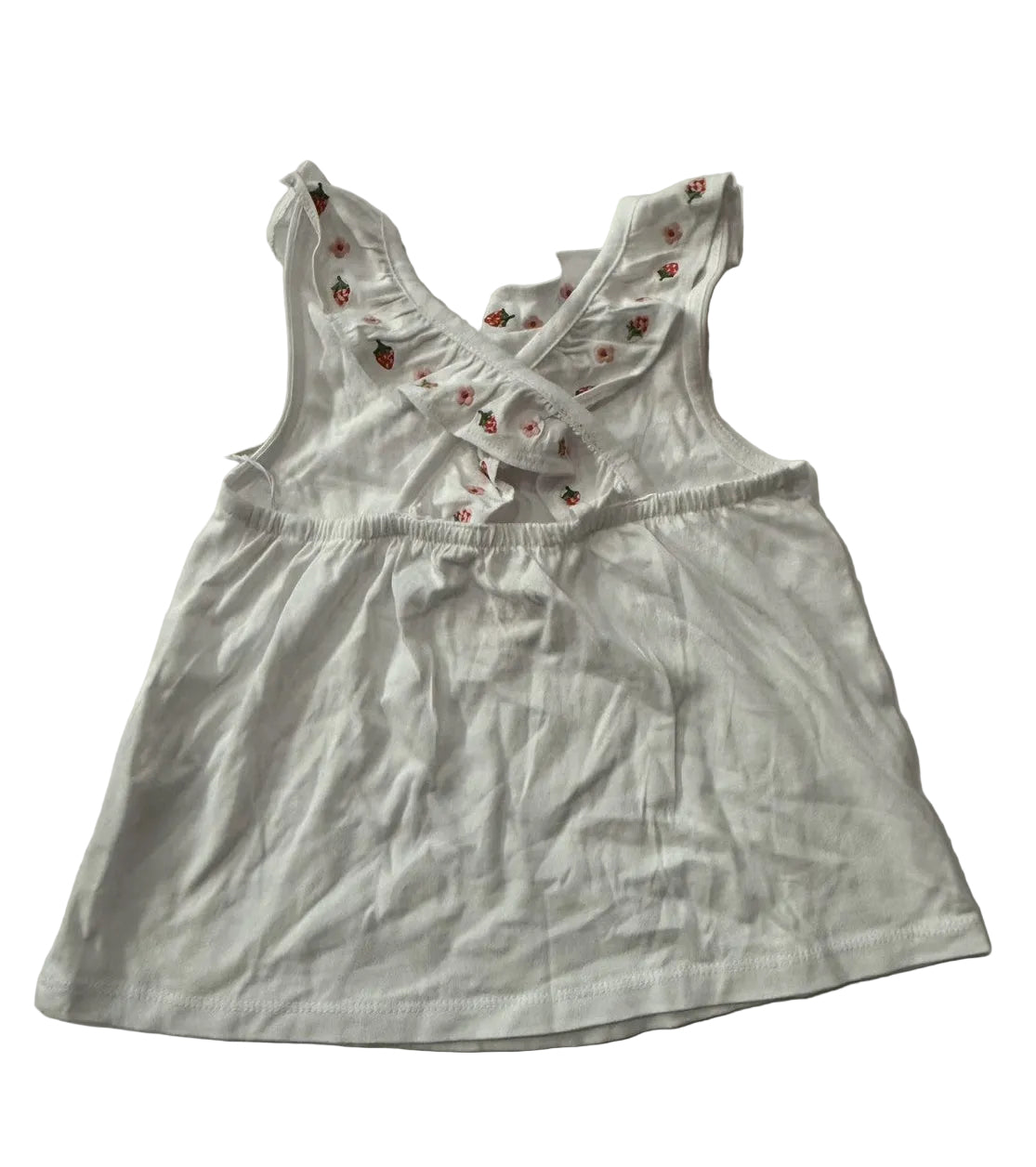 New with Tags- Boden Floral Ruffle Tank Top Girls 5-6Y