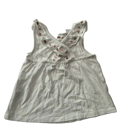 New with Tags- Boden Floral Ruffle Tank Top Girls 5-6Y