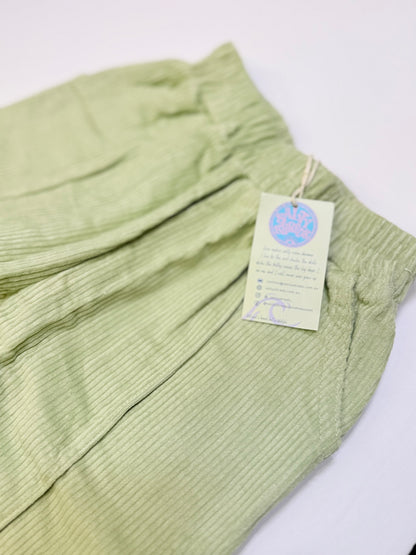 Sally Shreds Green Corduroy Pants 5-6Y