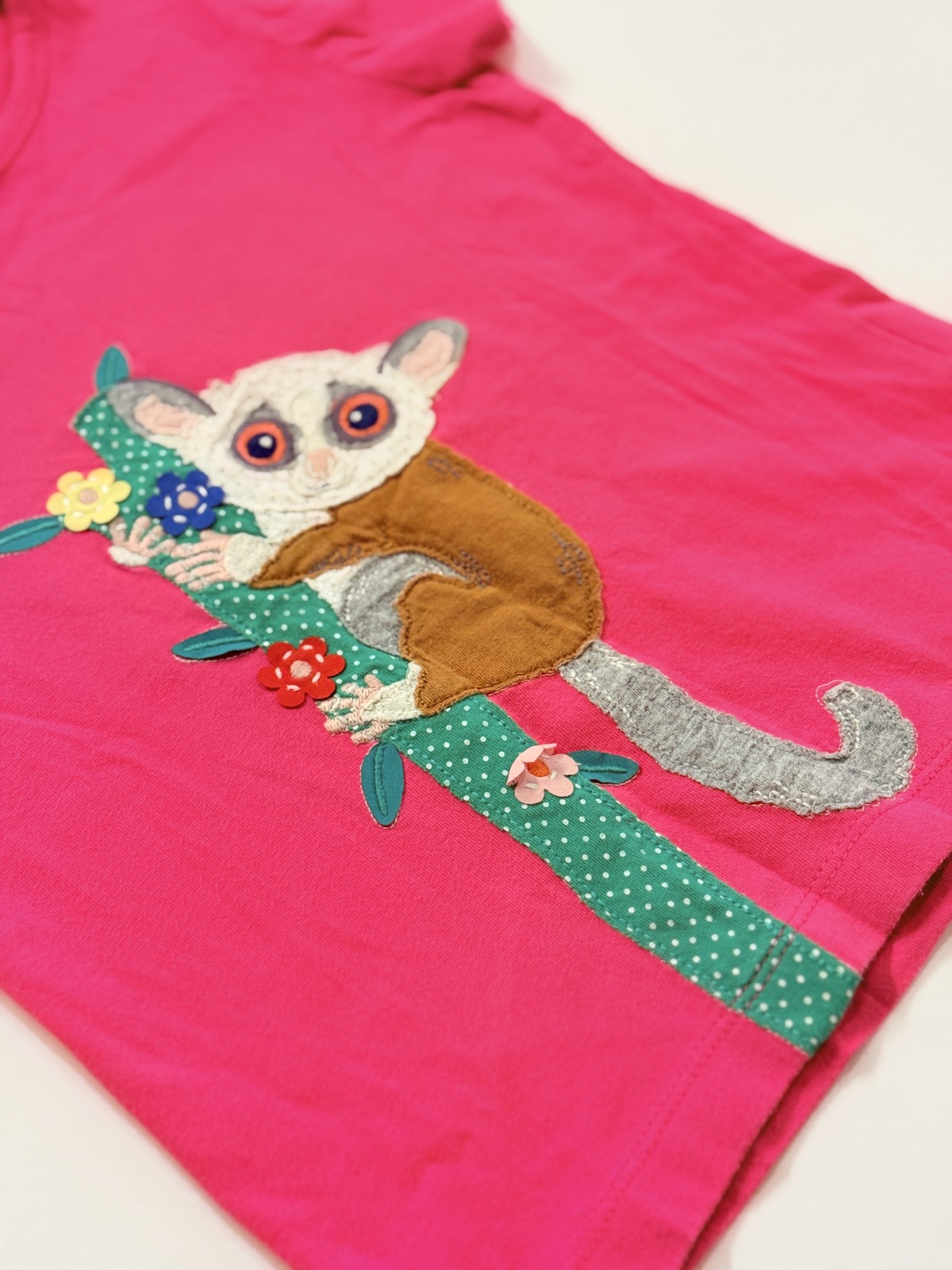Mini Boden Bush Baby Appliqué T-Shirt 4-5Y