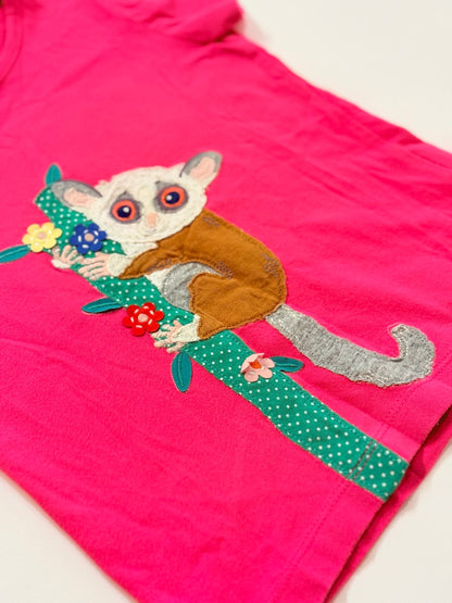 Mini Boden Bush Baby Appliqué T-Shirt 4-5Y