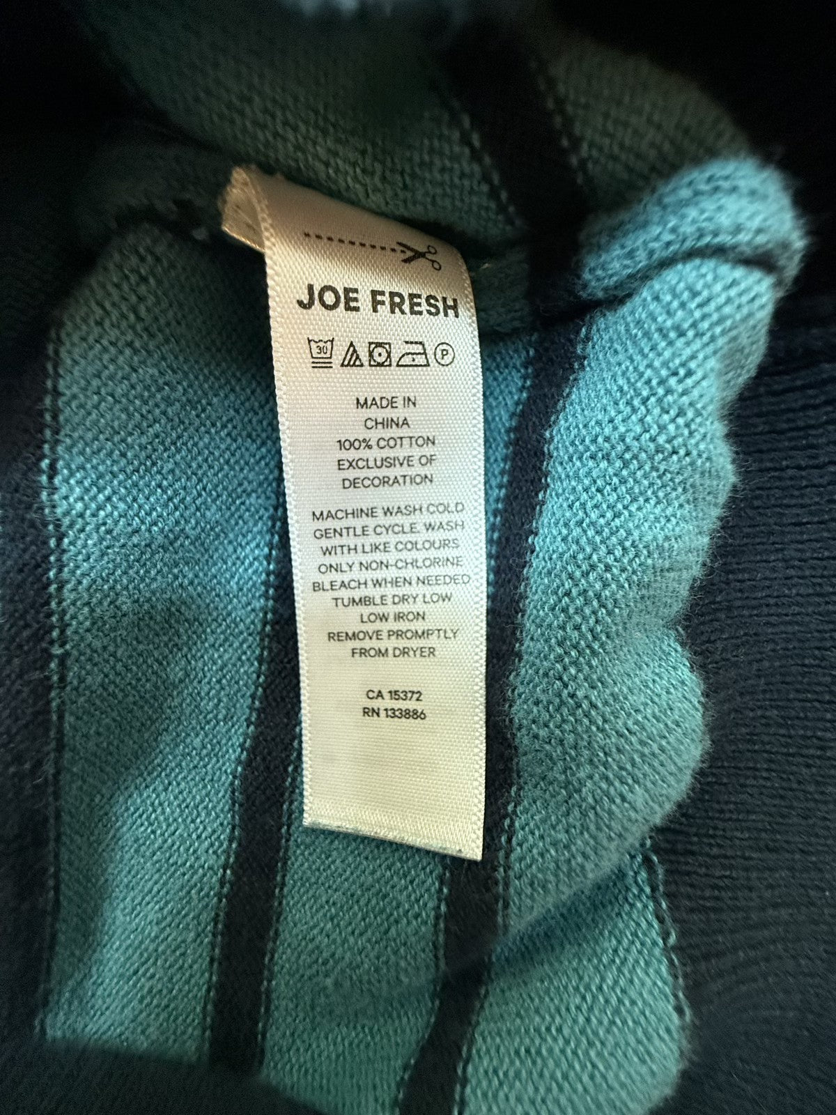 Joe Fresh Striped Bear Sweater 12-18m