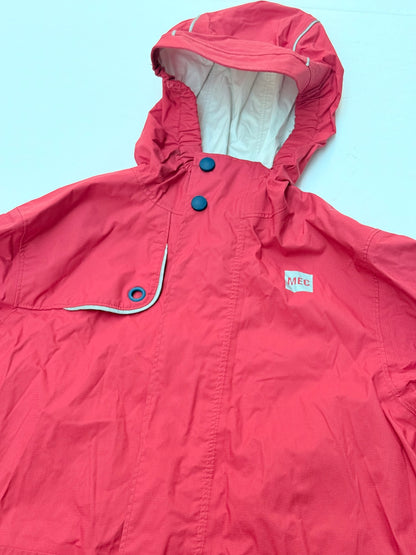 MEC Red Hooded Rain Jacket Size 6