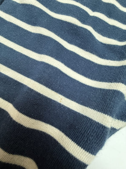 M&S Navy Stripe Dinosaur Joggers 12-18m