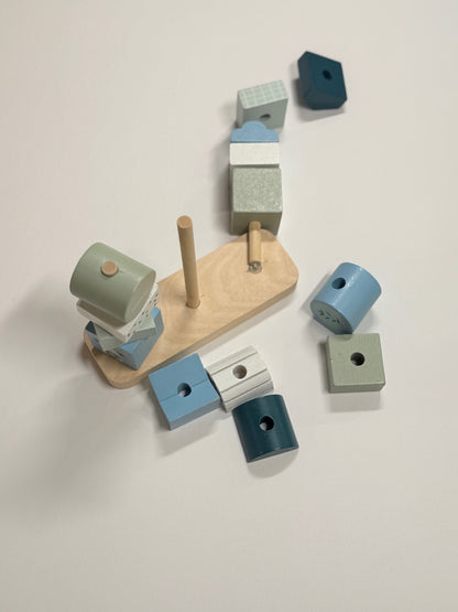 Eichhorn Wooden Shape Stacking Toy