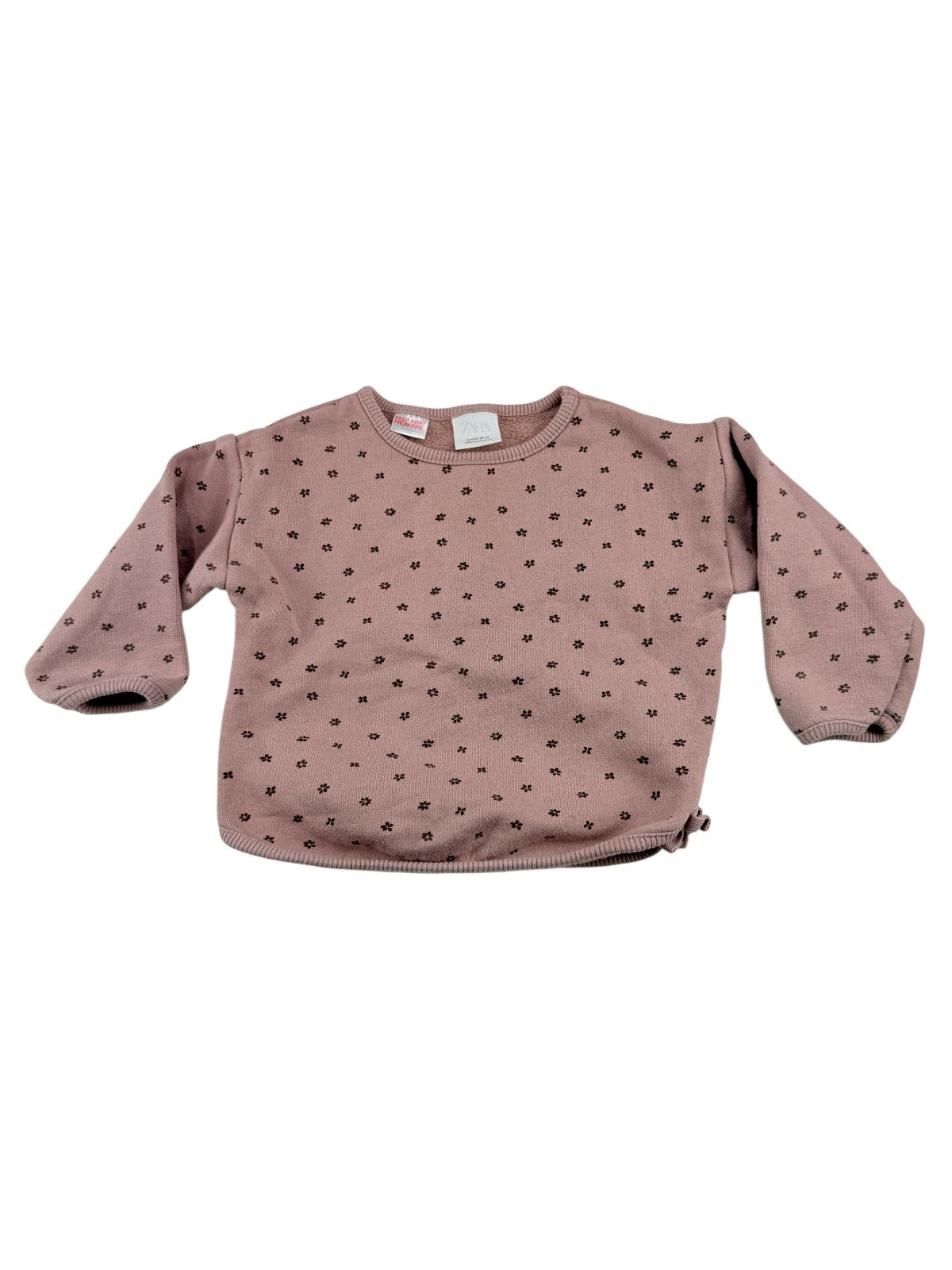 Zara Floral Pink Sweatshirt Size 2T