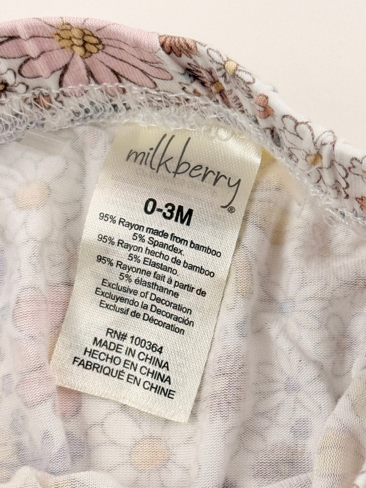 Milkberry Floral Harem Pants 0-3M