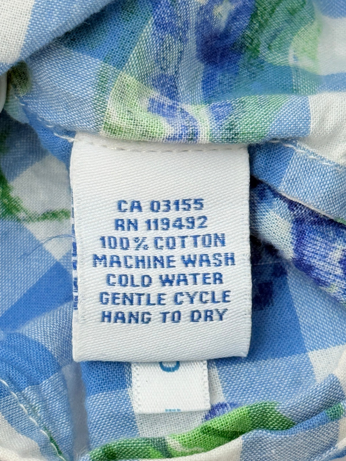 April Cornell Blueberry Gingham Dress Size 5/6