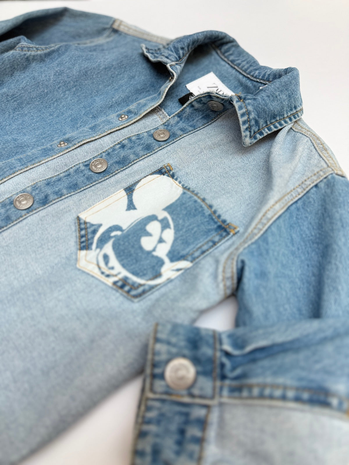 Zara Disney Mickey Mouse Denim Jacket 4T