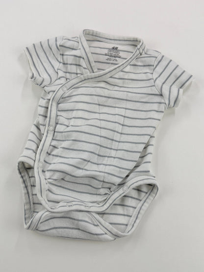 H&M Striped Kimono Bodysuit 3M