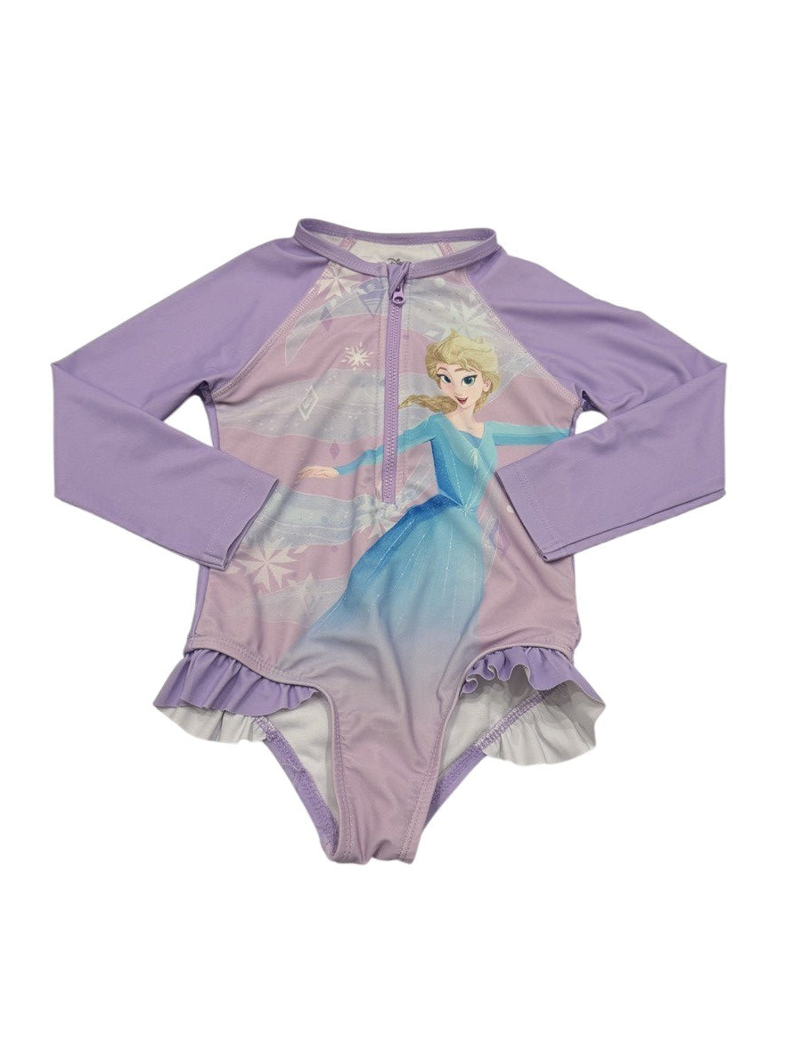 Disney Frozen Elsa Long Sleeve Swimsuit 4T