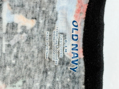 Old Navy Holiday Village Print Sleeper 0-3M