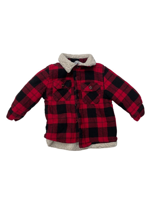 George Baby Buffalo Plaid Sherpa Lined Jacket 12-18M