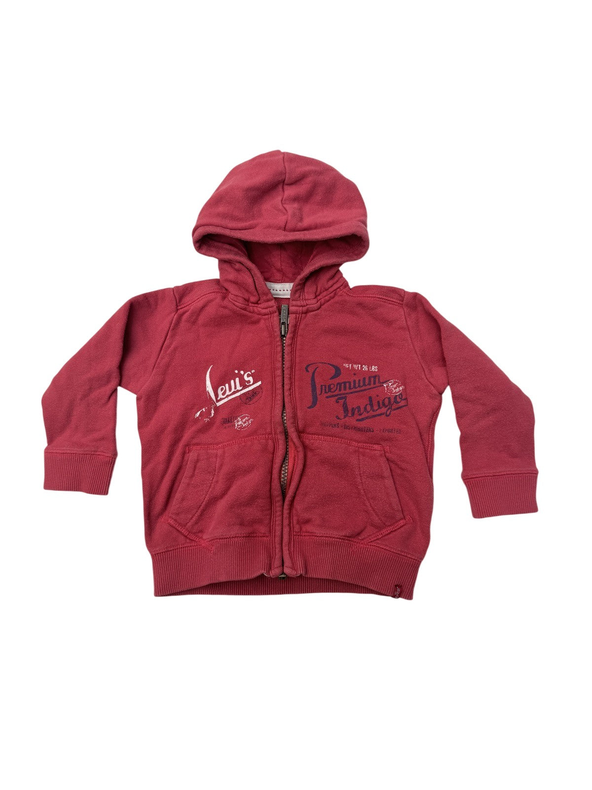Levi's Premium Indigo Zip Hoodie 18M