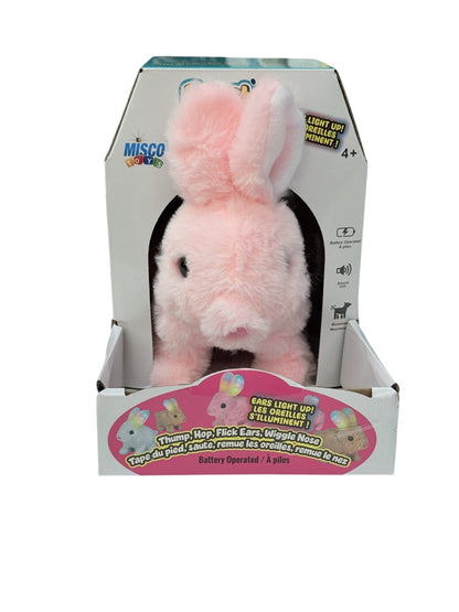 Misco Toys Peachy Pets Pink Bunny Battery Operated