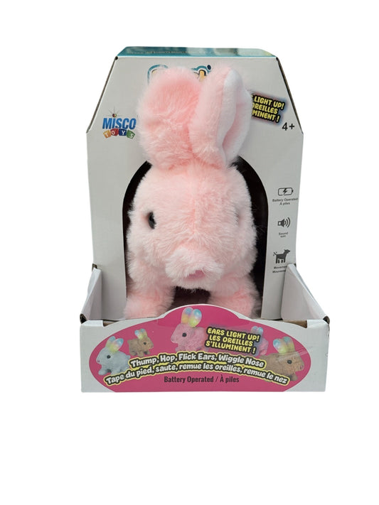 Misco Toys Peachy Pets Pink Bunny Battery Operated