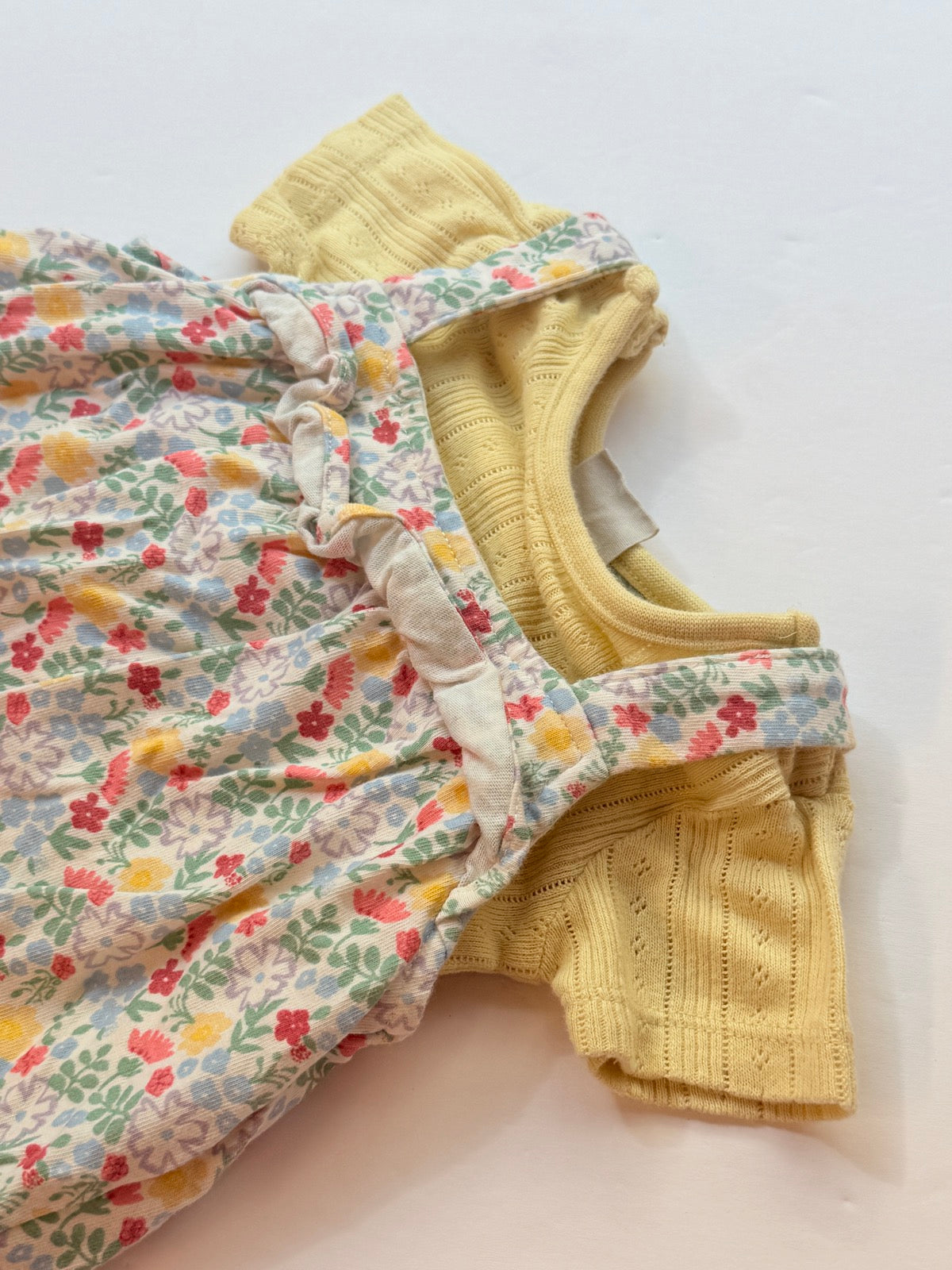 John Lewis Floral Romper 2-Piece Set 0-3m